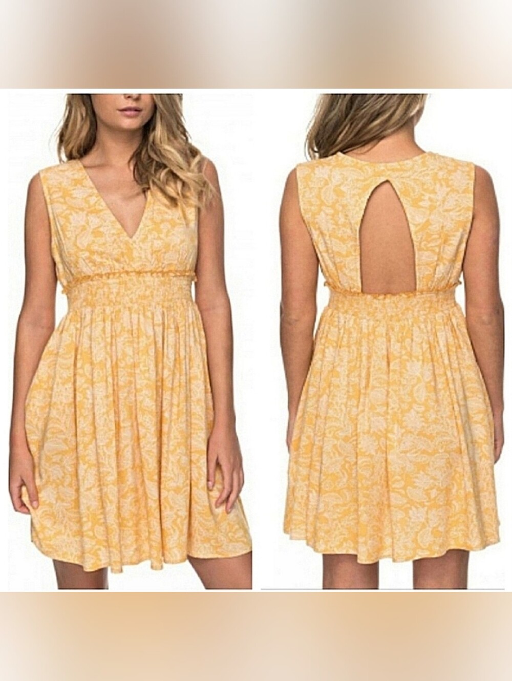 NWT Roxy Angelic Grace Printed Dress Sz M